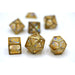 Caged Resin Dice set - Opal with Brass Frame - Premium Polyhedral Dice Set - Just $79.99! Shop now at Retro Gaming of Denver