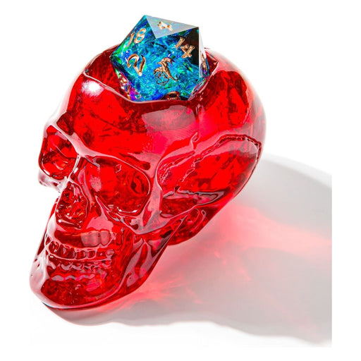 D20 Skull Holder - Red - Premium Polyhedral Dice Set - Just $29.99! Shop now at Retro Gaming of Denver