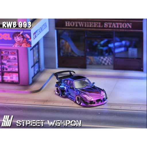 Street Weapon Porsche RWB 993 Gradient Chrome Purple 1:64 Limited to 499 Pcs - Premium Porsche - Just $33.99! Shop now at Retro Gaming of Denver