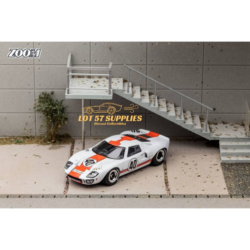 Zoom Ford GT40 MK1 White Gulf Livery #40 1:64 - Premium Ford - Just $32.99! Shop now at Retro Gaming of Denver