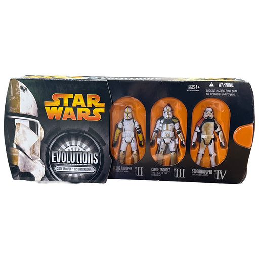 CLONE TROOPER to STORMTROOPER Star Wars EVOLUTIONS Action Figures 3-Pack - Premium Action & Toy Figures - Just $42.99! Shop now at Retro Gaming of Denver