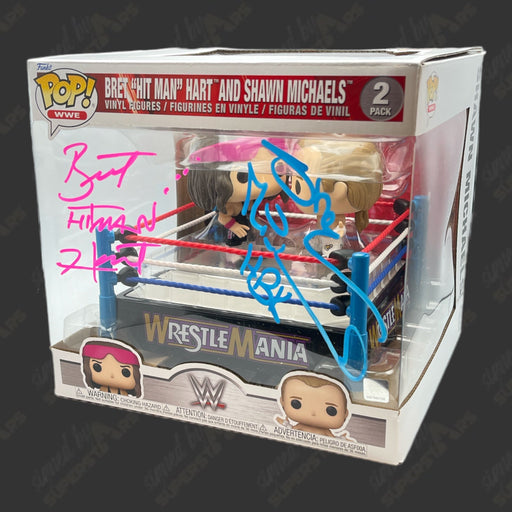 Bret Hart & Shawn Michaels dual signed Funko POP Figure 2pack (w/ Beckett) - Premium  - Just $300! Shop now at Retro Gaming of Denver