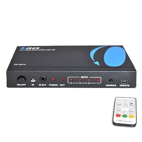 High Speed 4x1 HDMI Switch with IR Remote & Picture-in-Picture Mode (HD-401P) - Premium HDMI Switches - Just $30.74! Shop now at Retro Gaming of Denver