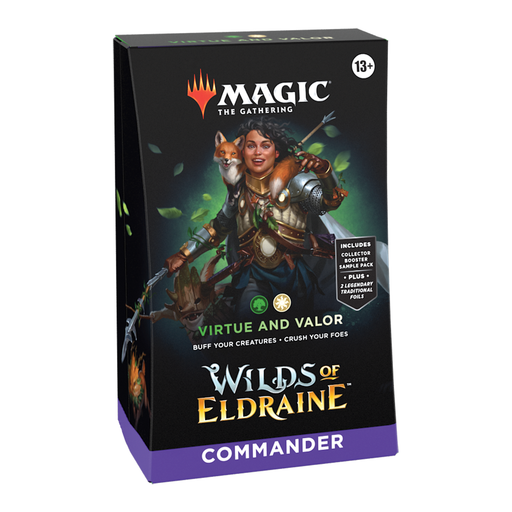 Magic: the Gathering - Wilds of Eldraine Commander Deck  - Virtue and Valor - Premium CCG - Just $49.99! Shop now at Retro Gaming of Denver
