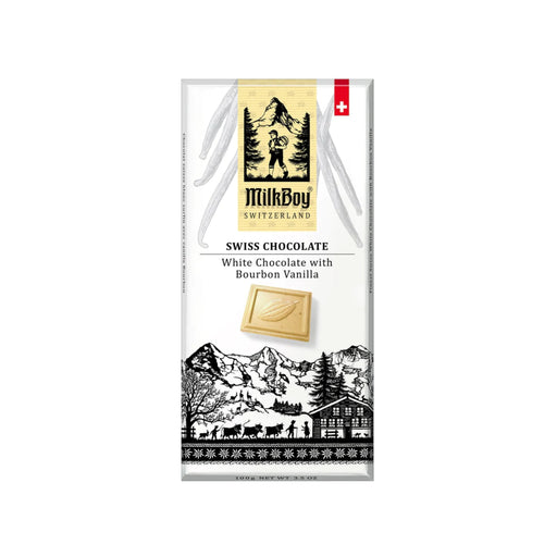 Milkboy White Chocolate With Bourbon Vanilla Bar (3.5oz)(Switzerland) - Premium  - Just $7.95! Shop now at Retro Gaming of Denver