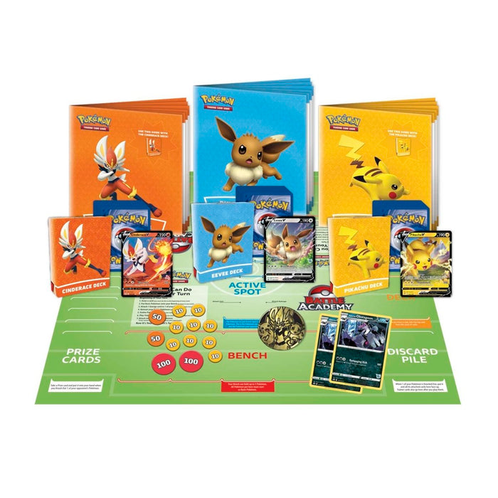 Pokémon Trading Card Game Battle Academy 2022 (Cinderace V, Pikachu V & Eevee V) - Premium Collection Box - Just $19.99! Shop now at Retro Gaming of Denver
