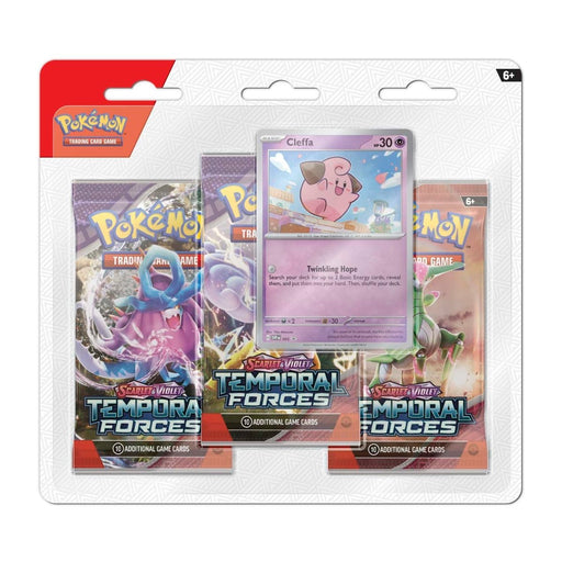 Pokémon TCG: SV - Temporal Forces 3 Booster Blister Pack (Cleffa) - Premium blister pack - Just $13.99! Shop now at Retro Gaming of Denver
