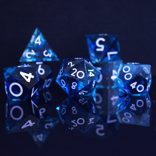 Pulse Wave Sharp-Edged Resin Dice Set - Premium Resin - Just $39.99! Shop now at Retro Gaming of Denver