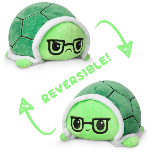 TeeTurtle Reversible Turtle: Green Glasses (Mini) - Premium Toys and Collectible - Just $16.99! Shop now at Retro Gaming of Denver