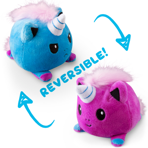 TeeTurtle Reversible Unicorn: Purple/Blue (Mini) - Premium Toys and Collectible - Just $16.99! Shop now at Retro Gaming of Denver