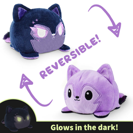 TeeTurtle Reversible Wolf: Purple/Galactic Black Glow (Mini) - Premium Toys and Collectible - Just $16.99! Shop now at Retro Gaming of Denver