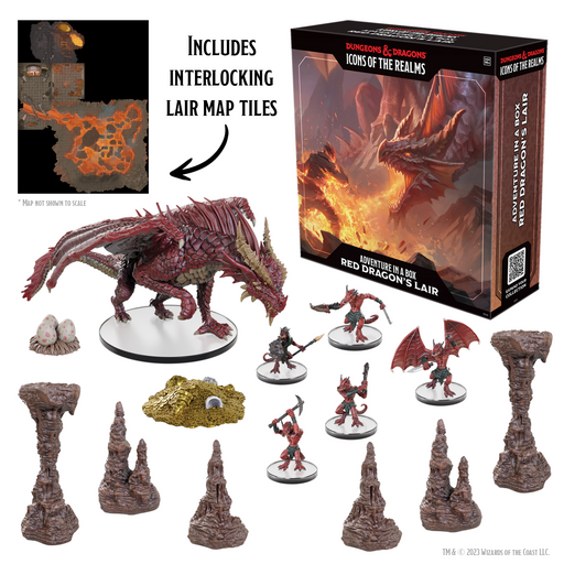 D&D: Icons of the Realms - Adventure In A Box - Red Dragon's Lair - Premium RPG - Just $99.99! Shop now at Retro Gaming of Denver
