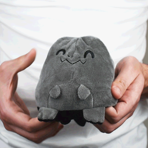 TeeTurtle ReversibleT-Rex: Gray/Black (Mini) - Premium Toys and Collectible - Just $16.99! Shop now at Retro Gaming of Denver