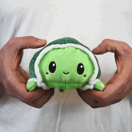 TeeTurtle Reversible Turtle: Green (Mini) - Premium Toys and Collectible - Just $16.99! Shop now at Retro Gaming of Denver