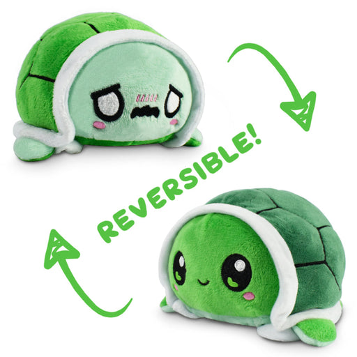 TeeTurtle Reversible Turtle: Worried/Green (Mini) - Premium Toys and Collectible - Just $16.99! Shop now at Retro Gaming of Denver