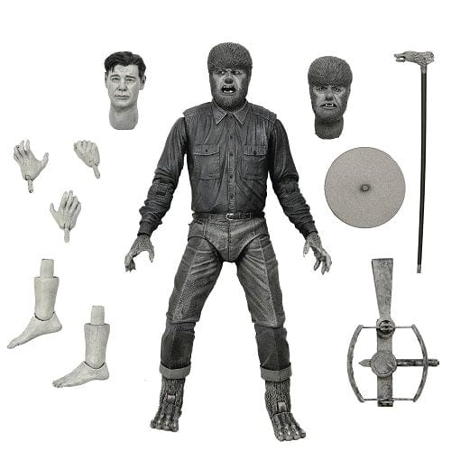 NECA  Universal Monsters Ultimate Wolf Man Monster Black & White 7-In Action Figure - Premium Action & Toy Figures - Just $34.48! Shop now at Retro Gaming of Denver