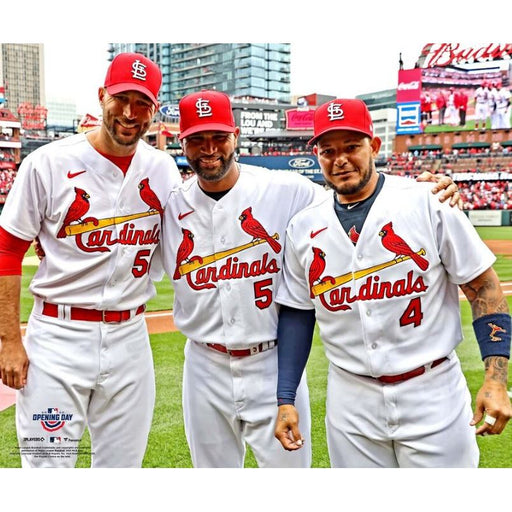 Adam Wainwright, Albert Pujols, & Yadier Molina St. Louis Cardinals 8" x 10" Baseball Photo - Premium Unframed Baseball Photos - Just $9.99! Shop now at Retro Gaming of Denver