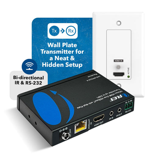 4K HDMI Extender Over Single CAT6/7 With 4K@60Hz Wall Plate Transmitter, HDBaseT & Bidirectional IR Upto 230ft (UHD-WPE230-K) - Premium Extender - Just $239! Shop now at Retro Gaming of Denver