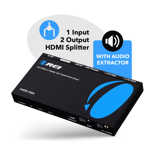 1x2 HDMI Splitter: UltraHD 4K 1-In 2-Out with EDID, Downscale, and Audio Extraction (UHDS-102A) - Premium Splitter - Just $29.99! Shop now at Retro Gaming of Denver