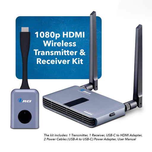 OREI 1080p Wireless Transmitter & Receiver Up To 100ft - Screen Mirroring (WHD-PRO1T-K) - Premium  - Just $179! Shop now at Retro Gaming of Denver