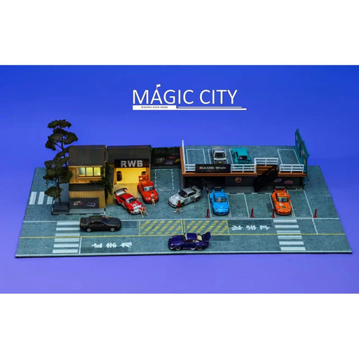 Magic City Diorama Japanese Architecture Scenes RWB 1:64 - Premium Diorama - Just $129.99! Shop now at Retro Gaming of Denver