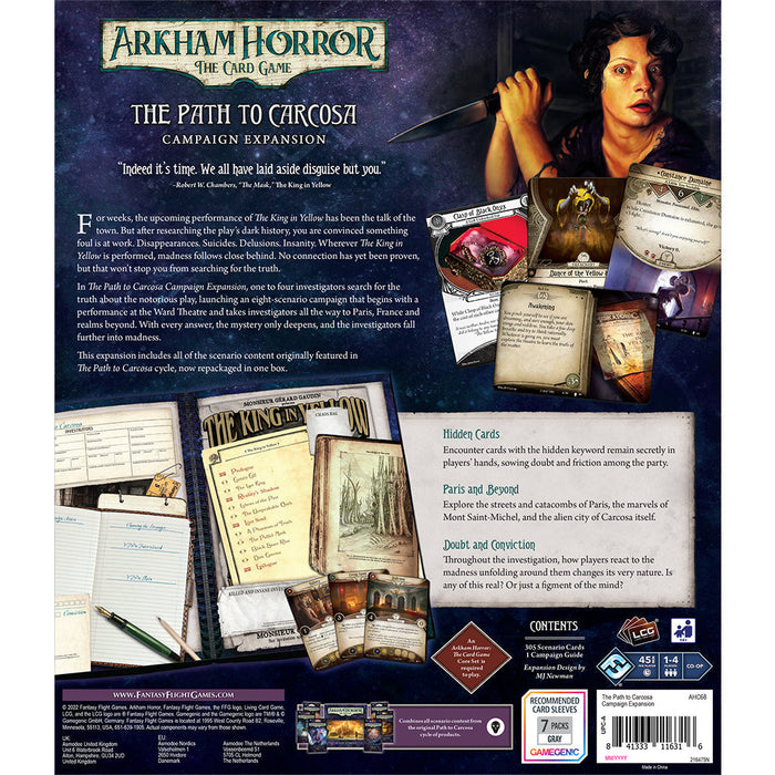 Arkham Horror LCG: The Path to Carcosa Campaign Expansion - Premium Board Game - Just $69.99! Shop now at Retro Gaming of Denver