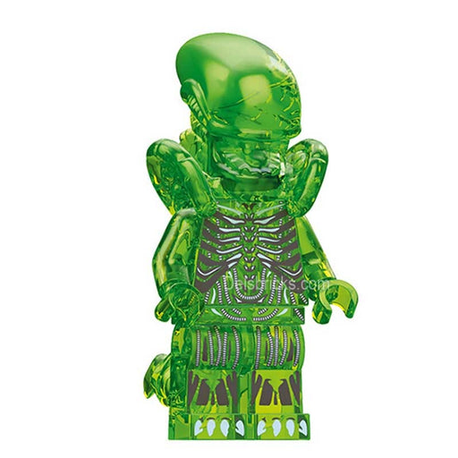 Aliens Xenomorph transparent green Lego custom Minifigures - Premium Minifigures - Just $4.99! Shop now at Retro Gaming of Denver