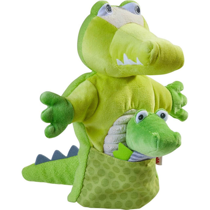 Glove Puppet Crocodile With Baby Hatchling Finger Puppet - Premium Puppets & Theater - Just $19.99! Shop now at Retro Gaming of Denver