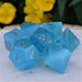 Aqua Blue Cat's Eye Stone Dice Set - Premium Stone/Glass - Just $89.99! Shop now at Retro Gaming of Denver
