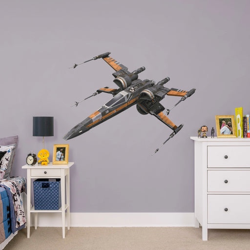Star Wars: The Last Jedi Poe's X-Wing - Officially Licensed Removable Wall Decal - Premium Vinyl Die-Cut Icon - Just $29.99! Shop now at Retro Gaming of Denver