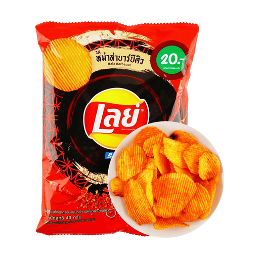 Lays Thailand 【Exclusive Thai Flavor】 Potato Chips, Spicy Mala Barbecue Flavor, 1.41 oz - Premium chips - Just $4.95! Shop now at Retro Gaming of Denver