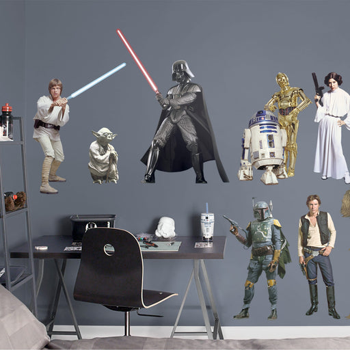 Star Wars: Original Trilogy Characters Collection - Officially Licensed Removable Wall Decals - Premium Collection - Just $109.99! Shop now at Retro Gaming of Denver