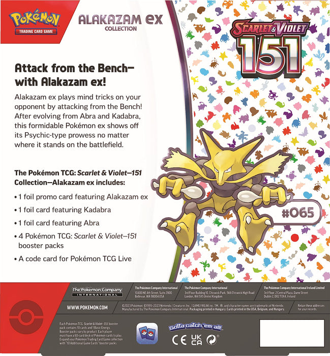 Pokemon TCG: Scarlet & Violet 151 Collection Alakazam EX Box - Premium Novelties & Gifts - Just $26.79! Shop now at Retro Gaming of Denver