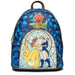 Loungefly Beauty and the Beast Stained-Glass Window Mini-Backpack - Entertainment Earth Exclusive - Premium Backpacks - Just $63.99! Shop now at Retro Gaming of Denver