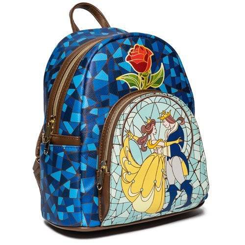 Loungefly Beauty and the Beast Stained-Glass Window Mini-Backpack - Entertainment Earth Exclusive - Premium Backpacks - Just $63.99! Shop now at Retro Gaming of Denver