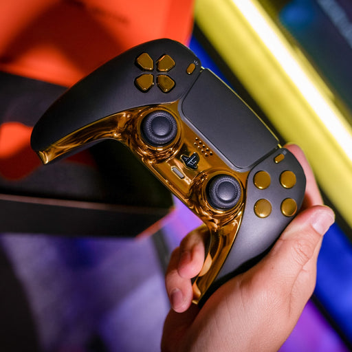 BLACK GOLD PS5 CUSTOM MODDED CONTROLLER - Premium PS5 READY TO GO EDITION - Just $119.99! Shop now at Retro Gaming of Denver