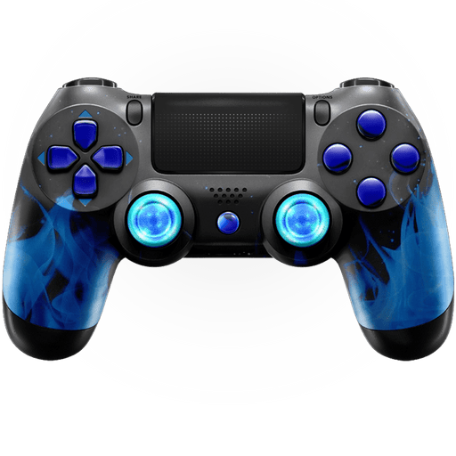 BLUE FIRE PS4 CUSTOM MODDED CONTROLLER - Premium PS4 READY TO GO EDITION - Just $119.99! Shop now at Retro Gaming of Denver