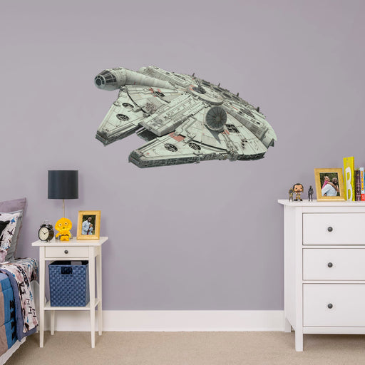 Millennium Falcon - Star Wars: The Rise of Skywalker - Officially Licensed Removable Wall Decal - Premium Vinyl Die-Cut Character - Just $69.99! Shop now at Retro Gaming of Denver