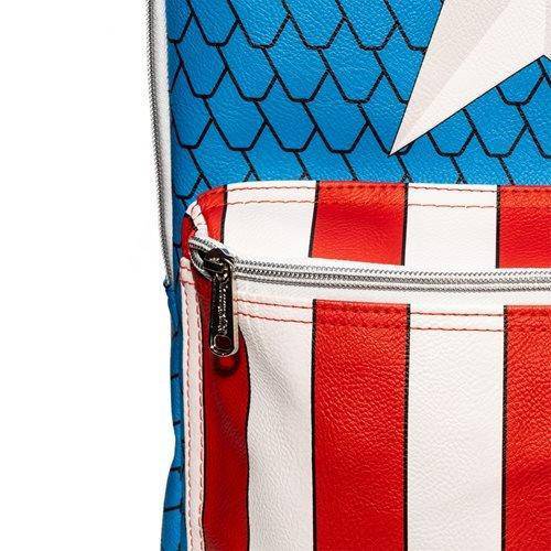 Loungefly Captain America Cosplay Backpack with Pin Set - Entertainment Earth Exclusive - Premium Backpacks - Just $49.99! Shop now at Retro Gaming of Denver
