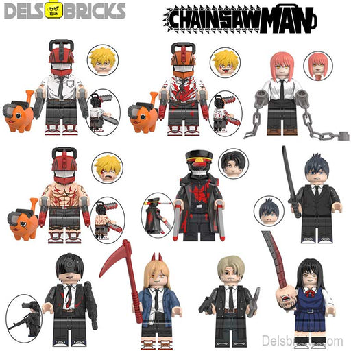 Chainsaw Man Anime Set of 10 Lego Minifigures - Premium Minifigures - Just $32! Shop now at Retro Gaming of Denver