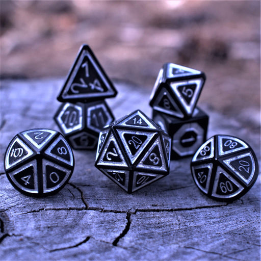 Cleric's Domain Ice And Shadow Metal Dice Set - Premium Metal - Just $39.99! Shop now at Retro Gaming of Denver