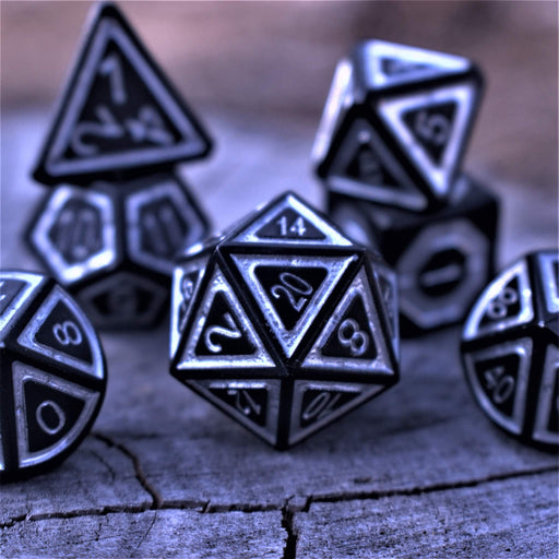 Cleric's Domain Ice And Shadow Metal Dice Set - Premium Metal - Just $39.99! Shop now at Retro Gaming of Denver