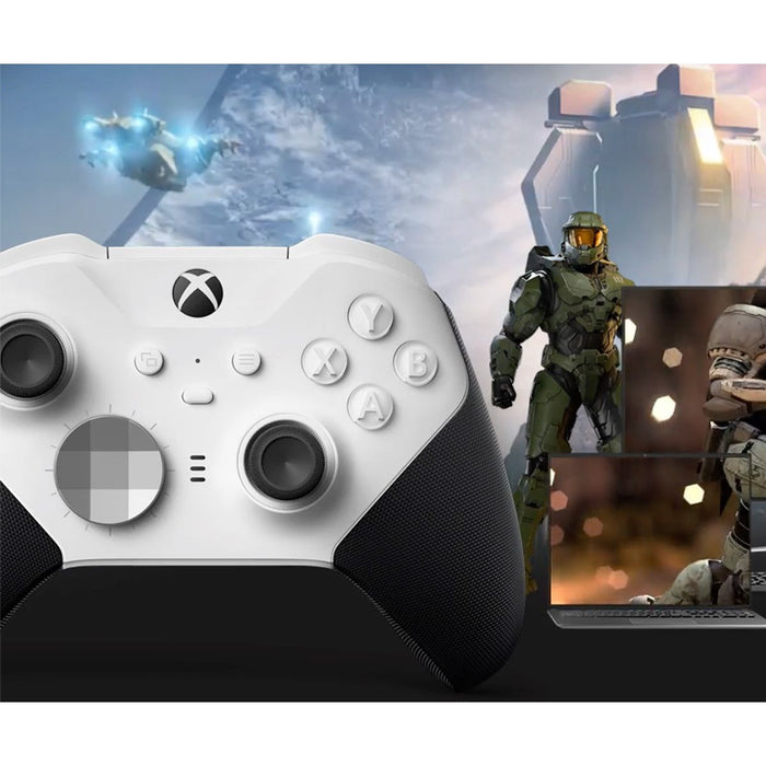 WHITE CORE XBOX ELITE SERIES 2 CUSTOM MODDED CONTROLLER - Premium Xbox Elite Series 2 - Core - Just $139.99! Shop now at Retro Gaming of Denver