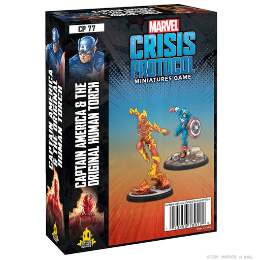 Marvel Crisis Protocol: Captain America & The Original Human Torch - Premium Miniatures - Just $39.99! Shop now at Retro Gaming of Denver