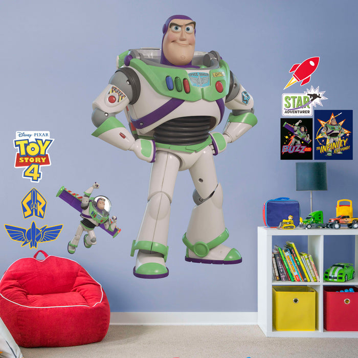 Toy Story 4: Buzz Lightyear - Officially Licensed Disney/PIXAR Removable Wall Decal - Premium Vinyl Die-Cut Character - Just $29.99! Shop now at Retro Gaming of Denver