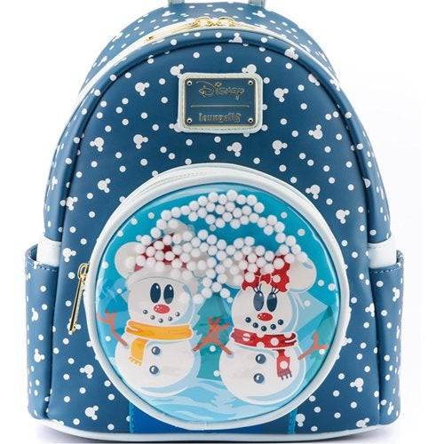 Loungefly Disney Minnie & Mickey Mouse Snow Globe Mini-Backpack - Premium Backpacks - Just $75! Shop now at Retro Gaming of Denver