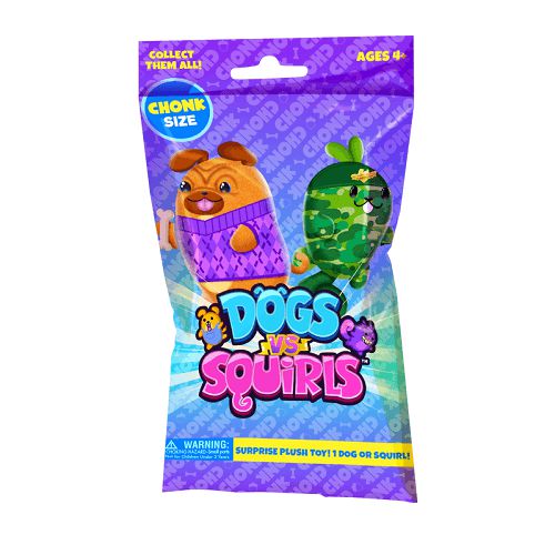 Dogs vs Squirls Chonks 6 Inch Plush Mystery Bag - Premium Action & Toy Figures - Just $10.90! Shop now at Retro Gaming of Denver