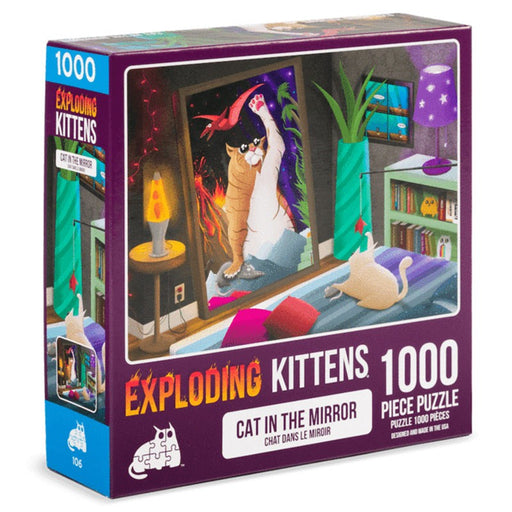 Puzzle: Exploding Kittens - Cat in the Mirror - Premium Puzzle - Just $12.99! Shop now at Retro Gaming of Denver