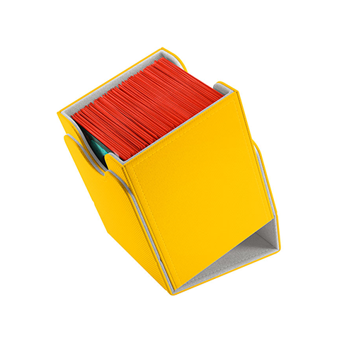 GameGenic Squire 100+ Card Convertible Deck Box: Yellow - Premium Accessories - Just $19.99! Shop now at Retro Gaming of Denver