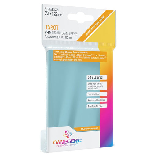 GameGenic PRIME Tarot-Sized Sleeves 73 x 122 mm - Orange - Premium Accessories - Just $3.99! Shop now at Retro Gaming of Denver